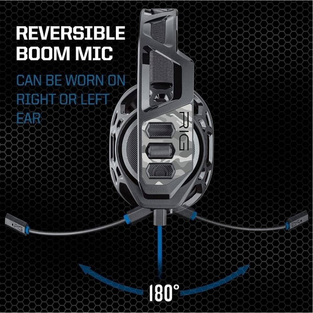 RIG 100 HS Wireless PlayStation Gaming Headset for PS, PC, & Mobile, Arctic Camo - Picture 4 of 11
